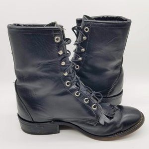 Laredo Black Kiltie Roper Boots